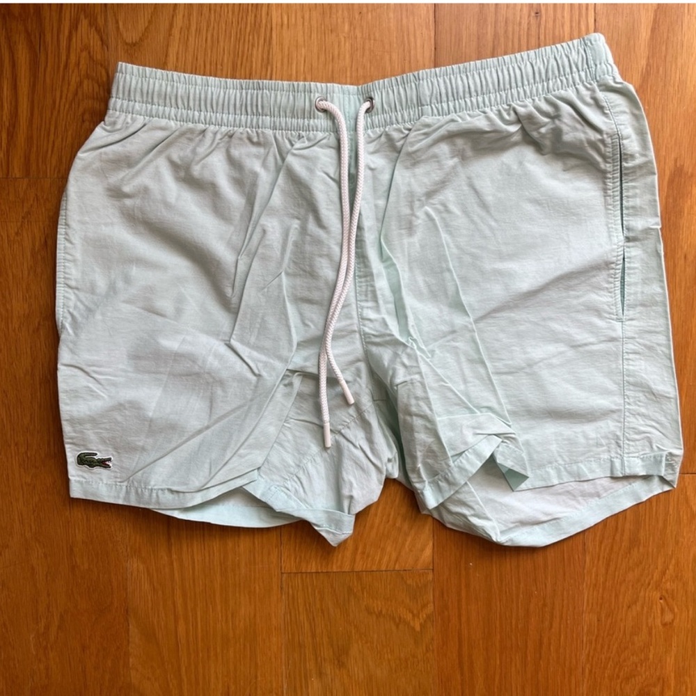 Lacoste Light Green Swim Trunks